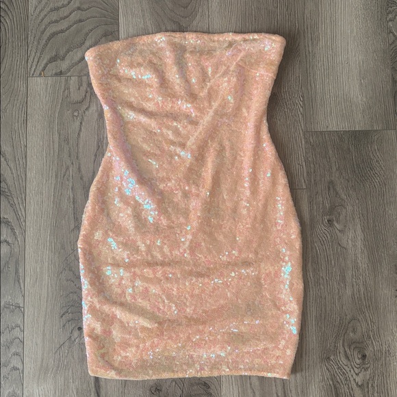 Fashion Nova Dresses & Skirts - Fashion Nova Sequin Pink Streetwear Tight Short Dress